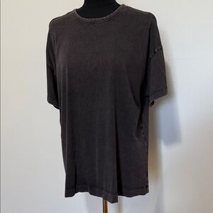 Old Navy Women's Washed Charcoal Short Sleeve Tee